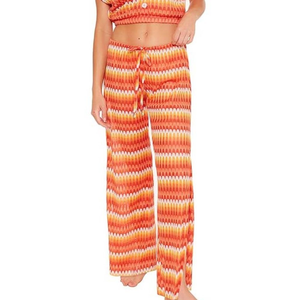 NWT Trina Turk Sunray Cover Up Slit Beach Pants